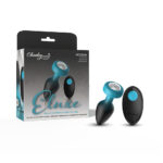 Eluxe Vibrating Clr Gem Bluombre Plug Md With Remote - Image 5