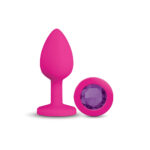 Gemma Purple Gem Pink Silicone Plug - Small - Image 2
