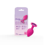 Gemma Purple Gem Pink Silicone Plug - Medium - Image 4