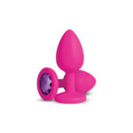 Gemma Purple Gem Pink Silicone Plug - Large - Image 6