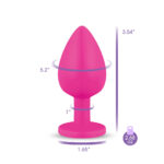 Gemma Purple Gem Pink Silicone Plug - Large - Image 9