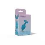 Gemma Clear Iridescent Gem Teal Silicone Plug - S - Image 5