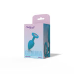 Gemma Clear Iridescent Gem Teal Silicone Plug - S - Image 11
