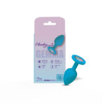 Gemma Clear Iridescent Gem Teal Silicone Plug - S - Image 12