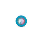 Gemma Clear Iridescent Gem Teal Silicone Plug - M - Image 4