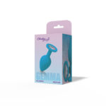 Gemma Clear Iridescent Gem Teal Silicone Plug - M - Image 10