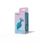 Gemma Clear Iridescent Gem Teal Silicone Plug - L - Image 7