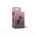 Gemma Pink Gem Black Silicone Plug - Small - Image 8