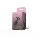Gemma Pink Gem Black Silicone Plug - Small - Image 7
