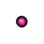 Gemma Pink Gem Black Silicone Plug - Medium - Image 2