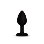 Gemma Pink Gem Black Silicone Plug - Large - Image 3