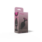 Gemma Pink Gem Black Silicone Plug - Large - Image 8