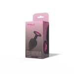 Gemma Pink Gem Black Silicone Plug - Large - Image 7