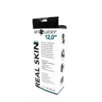 Real Skin 12 Dual Layer Dildo - Dark Brown - Image 4