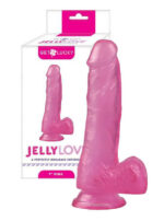 Jelly Love 9 Dildo - Pink - Image 4