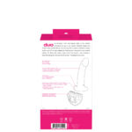 Duo Semi-Realistic Dildo With Harness - Pink-purple - Image 2
