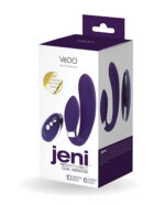 Jeni C-Shaped Dual Motor Vibe With Remote - Purple - Image 2
