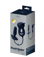 Humper Rechargeable Dual C-Ring With Anal Plug - Black - Image 4
