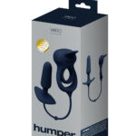 Humper Rechargeable Dual C-Ring With Anal Plug - Black