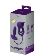 Humper Rechargeable Dual C-Ring With Anal Plug - Purple - Image 4