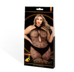 Halter Top Mini Dress - Queen Size - Black - Image 3