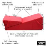 Love Cushion Set Foam Wedge Pillow Set - Red - Image 8