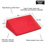 Love Cushion Small Wedge Pillow - Red - Image 2