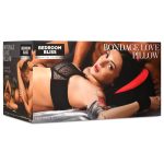 Bondage Love Pillow - Black-red