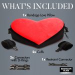 Bondage Love Pillow - Black-red - Image 2