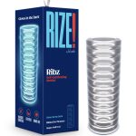 Rize - Ribz - Glow in the Dark Self - Lubricating Stroker - Clear