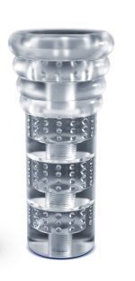 Rize - Luz - Glow in the Dark Self- Lubricating Stroker - Clear - Image 8