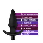 Anal Adventures Platinum - Silicone Vibrating Plug - Black - Image 8