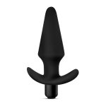 Anal Adventures Platinum - Silicone Vibrating Plug - Black - Image 3