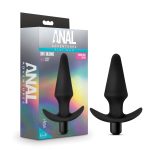 Anal Adventures Platinum - Silicone Vibrating Plug - Black - Image 2