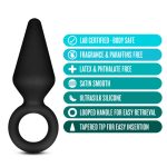 Anal Adventures - Platinum - Silicone Loop Plug - Small - Black - Image 4