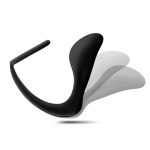 Anal Adventures - Platinum - Cock Ring Plug - Black - Image 5