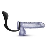 Anal Adventures - Platinum - Cock Ring Plug - Black - Image 6
