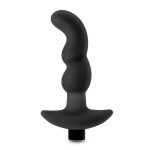 Anal Adventures- Platinum - Silicone Vibrating Prostate Massager 03- Black - Image 4