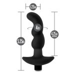 Anal Adventures- Platinum - Silicone Vibrating Prostate Massager 03- Black - Image 2