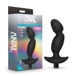 Anal Adventures- Platinum - Silicone Vibrating Prostate Massager 04-Black - Image 7