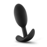 Anal Adventures - Platinum - Silicone Vibra Slim Plug -Medium - Black - Image 2