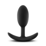 Anal Adventures - Platinum - Silicone Vibra Slim Plug -Medium - Black - Image 4