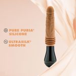 Dr. Skin Silicone - Dr. Arthur - Thrusting Gyrating Vibrating Dildo - Tan - Image 5