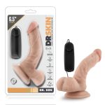 Dr. Skin - Dr. Ken - 6.5 Inch Vibrating Cock With Suction Cup - Vanilla - Image 4