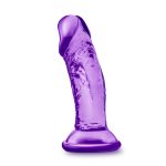 B Yours - Sweet n Small 4 Inch Dildo With Suction Cup - Purple