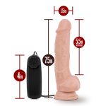 Dr. Skin - Dr. Tim - 7.5 Inch Vibrating Cock With Suction Cup - Vanilla - Image 5