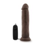 Dr. Skin - Dr. Throb - 9.5 Inch Vibrating Realistic Cock With Suction Cup - Chocolate - Image 4