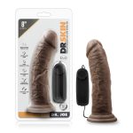 Dr. Skin - Dr. Joe - 8 Inch Vibrating Cock With Suction Cup - Chocolate - Image 4