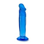 B Yours - Sweet n Small 6 Inch Dildo With Suction Cup - Blue