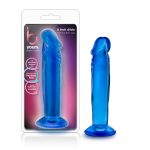 B Yours - Sweet n Small 6 Inch Dildo With Suction Cup - Blue - Image 2
